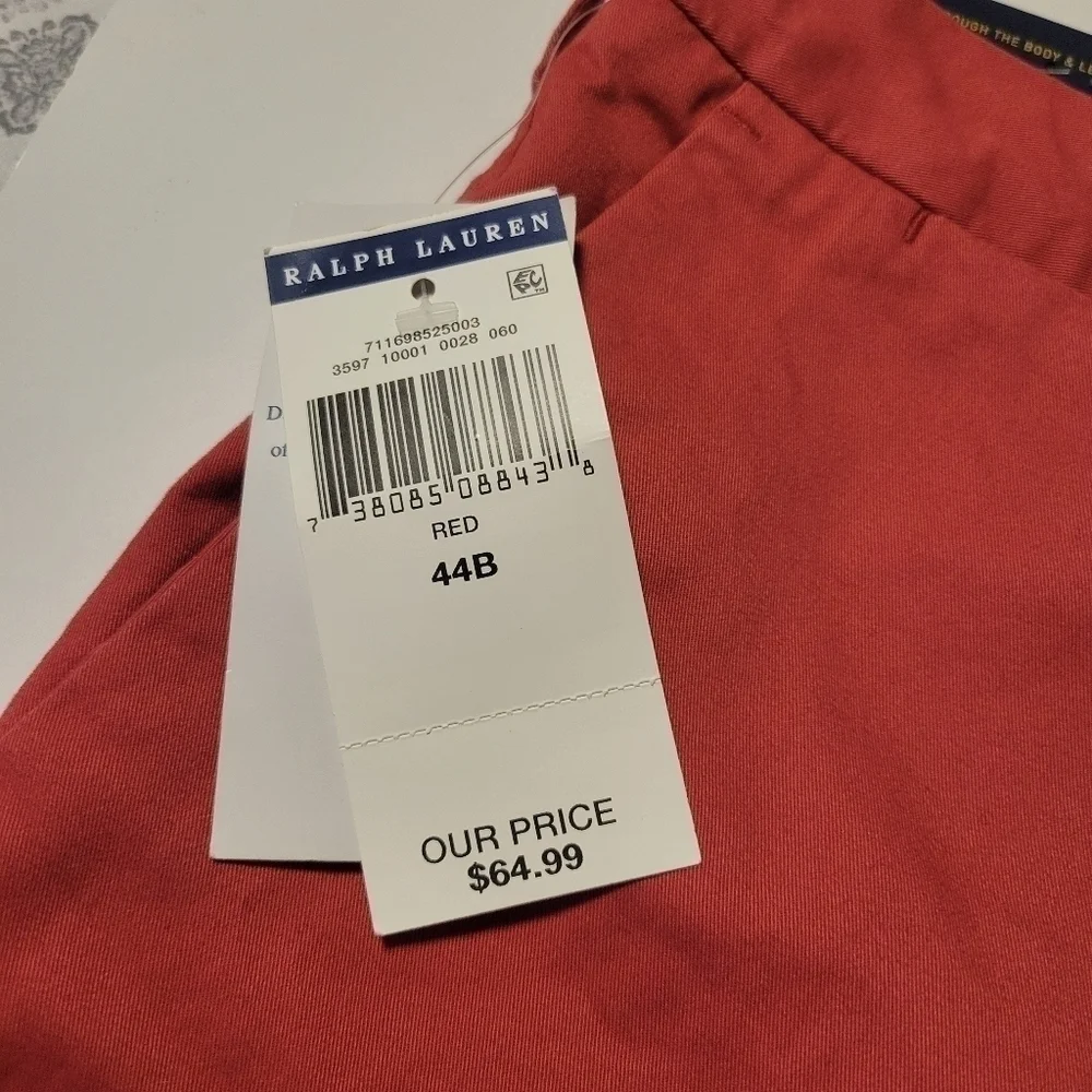Polo Ralph lauren NWT men's shorts size 44B.
